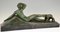 Art Deco Bronzeskulptur von Georges Gori für La Pointe Editeur, 1930er 5