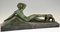 Sculpture Art Déco en Bronze Argenté par Georges Gori pour La Pointe Editeur, 1930s 5
