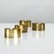 Mid-Century Danish Brass Napkin Rings by Unknown for Unknown, 1960s, Set of 4 3