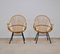 Mid-Century Rattan Lounge Chairs by Rohé Noordwolde, 1960s, Set of 2 2