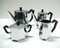 Model Ottagonale Coffee or Tea Service from Alessi, 1940s, Set of 5 2