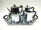 Model Ottagonale Coffee or Tea Service from Alessi, 1940s, Set of 5 1