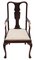 Antique Queen Anne Style Mahogany Dining Chairs, Set of 8, Image 5