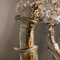 Lámpara de araña estilo barroco vintage de oro y cristal de Murano, años 30, Imagen 12