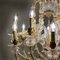 Vintage Baroque Style Gold and Murano Glass Chandelier, 1930s, Image 7