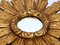 Large Mid-Century Italian Giltwood Illuminated Sunburst Wall Mirror, 1950s 8