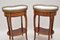 Vintage French Marble Top Kidney Side Tables, 1930s, Set of 2 6