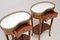 Vintage French Marble Top Kidney Side Tables, 1930s, Set of 2 7
