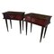 French Mahogany Nightstands, 1950s, Set of 2 1