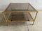 French Brass, Faux Bamboo & Smoked Glass Coffee Table, 1960s, Image 3