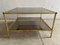 French Brass, Faux Bamboo & Smoked Glass Coffee Table, 1960s 2