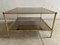 French Brass, Faux Bamboo & Smoked Glass Coffee Table, 1960s, Image 2