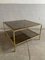 French Brass, Faux Bamboo & Smoked Glass Coffee Table, 1960s 4