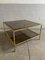 French Brass, Faux Bamboo & Smoked Glass Coffee Table, 1960s, Image 4