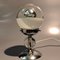 Lámpara de mesa húngara Bauhaus de latón chapado en níquel, años 30, Imagen 10