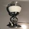 Hungarian Bauhaus Nickel & Plated Brass Table Lamp, 1930s 8