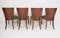 Art Deco Dining Chairs by Jindřich Halabala for Thonet, 1940s, Set of 4 6