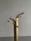 Italian Modern Gilt Metal Coat and Hat Rack, 1970s 5