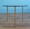 French Brass and Glass Side Table, 1960s 1