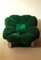 Italian Velvet Armchair, 1960s, Image 1