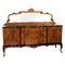 Venetian Walnut Credenza with Gold Leaf Mirror, 1920s, Image 1