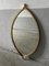 Italian Modern Gilt Metal Mirror, 1970s 1