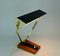 Metal, Brass & Teak Desk Lamp from Kaiser Leuchten, 1960s 5