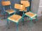 Chaises d'Ecole de Mullca, 1960s, Set de 4 4