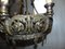 Antique Art Nouveau Brass Chandelier 4