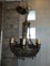 Lámpara de araña modernista antigua de latón, Imagen 10
