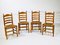 Rustic Side Chairs, 1940s, Set of 4 1