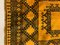 Goldener Mid-Century Afghan Teppich 5