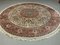 Vintage Round Silk Rug 1