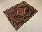 Small Mid-Century Middle Eastern Navy and Red Rug, Image 2
