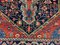 Small Mid-Century Middle Eastern Navy and Red Rug, Image 6