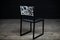 Schwarze Shaker Esszimmerstühle aus Stahl, ebonisiertem Nussholz, Leder & Rindsleder von Ambrozia, 8er Set 2