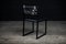 Schwarze Shaker Esszimmerstühle aus Stahl, ebonisiertem Nussholz, Leder & Rindsleder von Ambrozia, 8er Set 3
