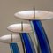 Candeleros de vidrio azul de Giuliano Tosi, años 70. Juego de 3, Imagen 5