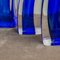 Candelabros de vidrio azul de Giuliano Tosi, años 70. Juego de 3, Imagen 6