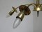 Brass Floral Ceiling Lamp, 1950s, Image 7