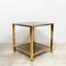 Vintage Chrome & Gold-Plated Coffee Table from Belgo Chrome / Dewulf Selection 2