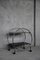Vintage Italian Chrome and Glass Round Bar Cart, 1970s, Image 1