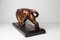 Art Deco Plaster and Bronze Panther Sculpture, 1930s 11