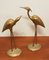 Brass Herons Cranes, 1970s, Set of 2 1