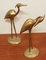 Brass Herons Cranes, 1970s, Set of 2 2