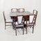 Art Deco French Dining Table & Chairs Set by Michel Dufet, 1930s, Set of 7 4