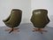 Leather Swivel Chairs by H. W. Klein for Bramin, 1960s, Set of 2 11