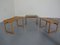 Tavolini ad incastro in quercia, Danimarca, anni '60, Immagine 8