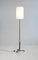 Lámpara de pie trípode de cuero de Jacques Adnet, años 50, Imagen 8