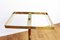 Tavolino in ottone e legno massiccio, anni '60, Immagine 8